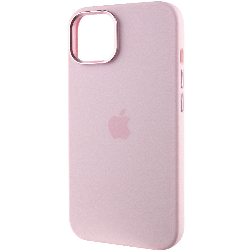 Фото Чехол Silicone Case Metal Buttons (AA) для Apple iPhone 14 (6.1") (Розовый / Chalk Pink) в магазине vchehle.ua