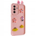 Чохол TPU Toys Case with Ears на Samsung Galaxy A36 5G (Light Pink)