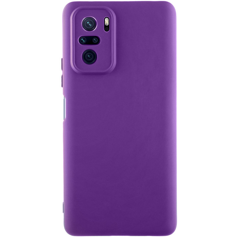 Чехол Silicone Cover Lakshmi Full Camera (AAA) для Xiaomi Redmi Note 10 / Note 10s / Poco M5s (Фиолетовый / Amethyst)