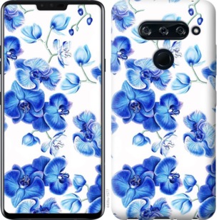 

Чохол Блакитні орхідеї на LG V40 ThinQ 725053