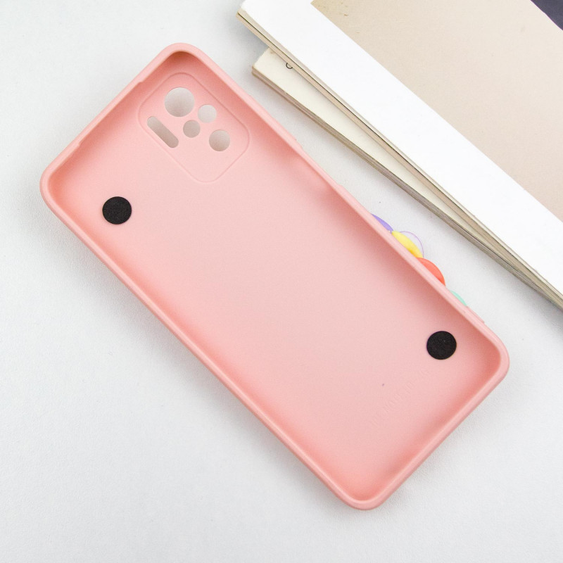 Чехол Chained Heart c подвесной цепочкой для Xiaomi Redmi Note 10 / Note 10s (Pink Sand) в магазине vchehle.ua