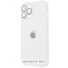 Фото Чохол TPU+Glass Sapphire matte case на Apple iPhone 12 (6.1") (Pearly White) на vchehle.ua
