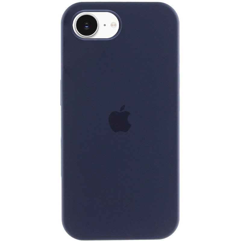 Чехол Silicone Case Full Protective (AA) для Apple iPhone 16e (6.1") (Темно-синий / Midnight blue)