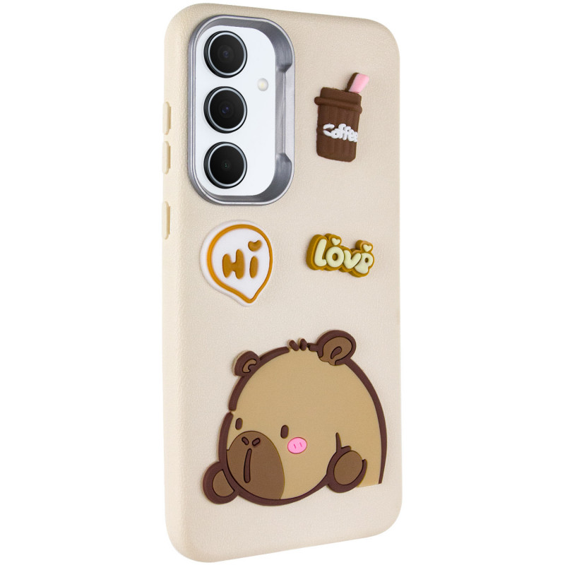 Чехол TPU Leather Toys для Samsung Galaxy A36 5G / A56 5G (Capybara / Sand)