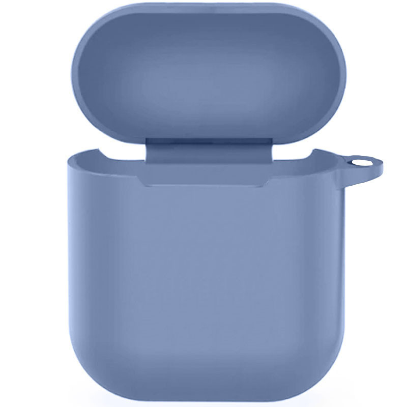 

Силіконовий футляр New з карабіном для навушників Airpods 1/2 (Сірий / Lavender Gray) 1185256