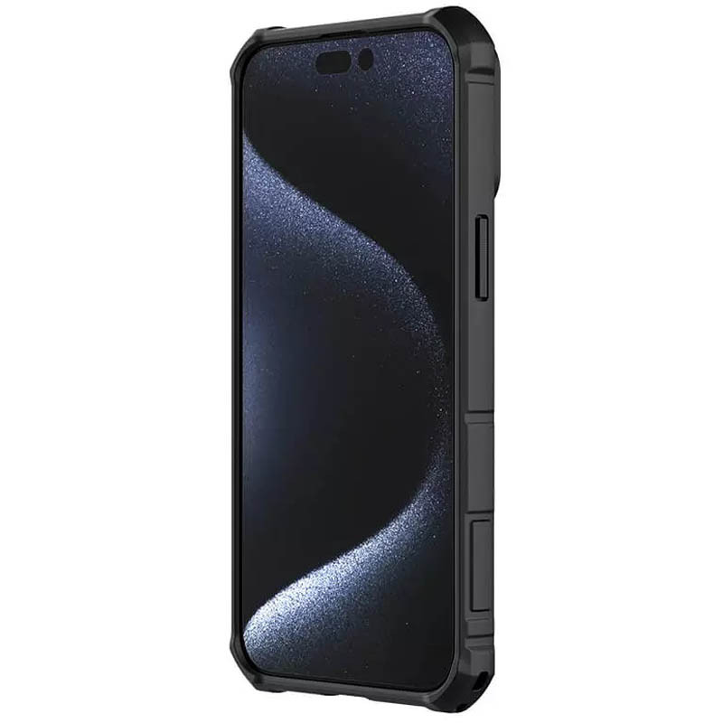 TPU+PC чохол Nillkin CamShield Armor (шторка на камеру) на Apple iPhone 15 Pro (6.1") (Чорний) в магазині vchehle.ua