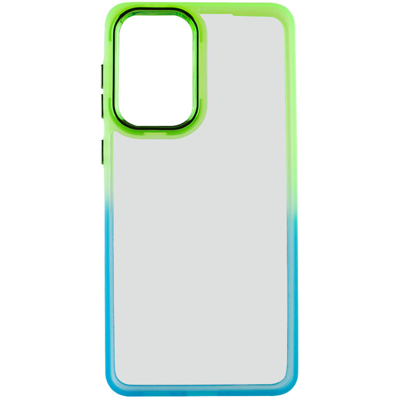 Фото Чохол TPU+PC Fresh sip series на Motorola Moto E13 (Бірюзовий / Лимонний) на vchehle.ua