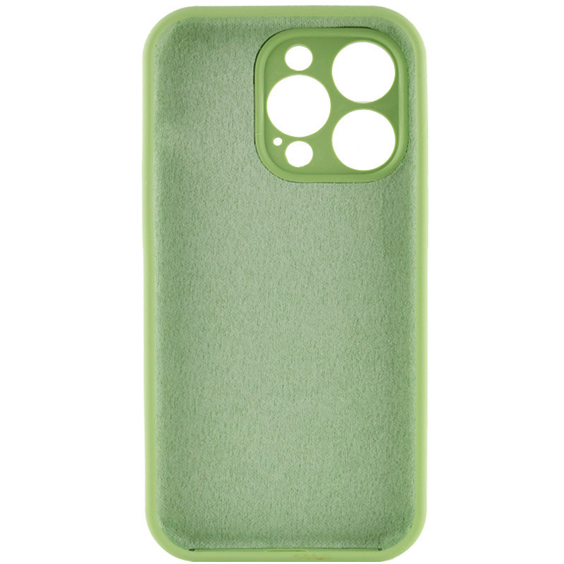 Чохол Silicone Case Full Camera Protective (AA) NO LOGO на Apple iPhone 15 Pro Max (6.7") (М'ятній / Mint) в магазині vchehle.ua