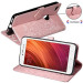Кожаный чехол (книжка) Art Case с визитницей для Xiaomi Redmi 4X (Розовый) в магазине vchehle.ua