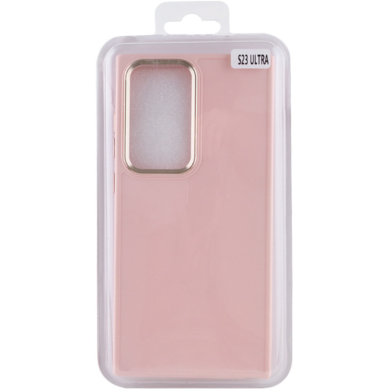 TPU чохол Bonbon Metal Style на Samsung Galaxy S24 Ultra (Рожевий / Light pink) в магазині vchehle.ua