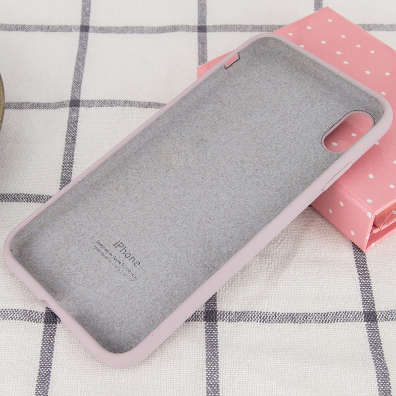 Фото Чохол Silicone Case Full Protective (AA) на Apple iPhone X (5.8") / XS (5.8") (Сірий / Lavender) в маназині vchehle.ua