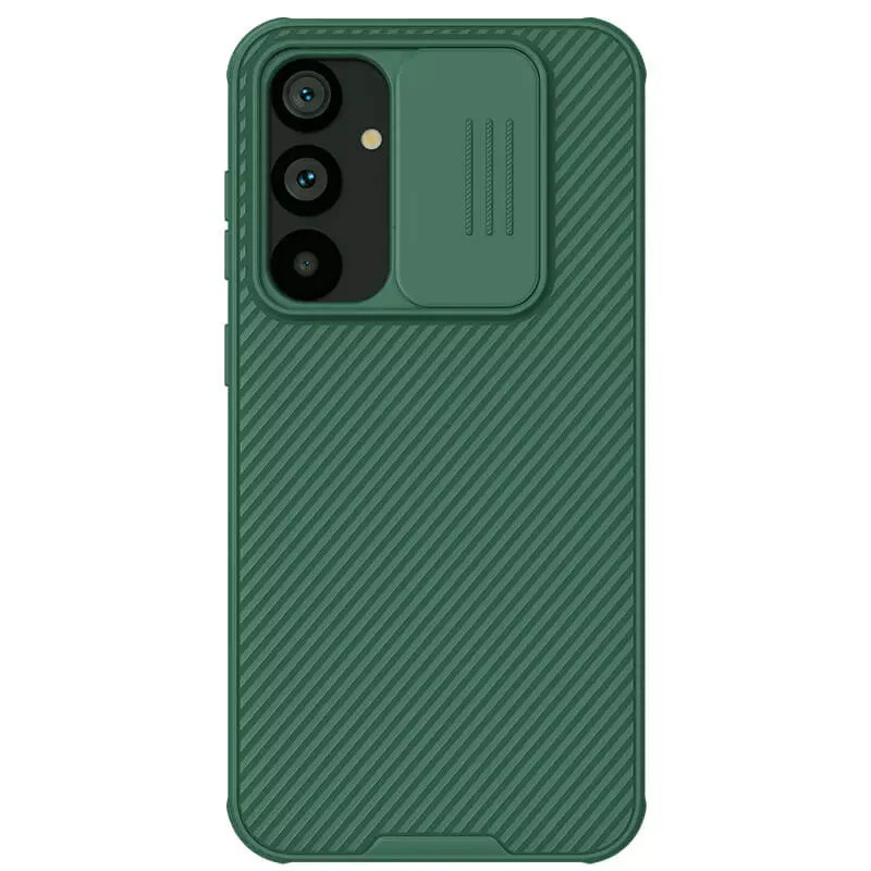 Карбоновая накладка Nillkin CamShield Pro для Samsung Galaxy S23 FE (Deep Green)