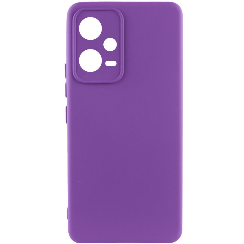 Чехол Silicone Cover Lakshmi Full Camera (AA) для Xiaomi Poco X5 5G / Note 12 5G (Фиолетовый / Purple)