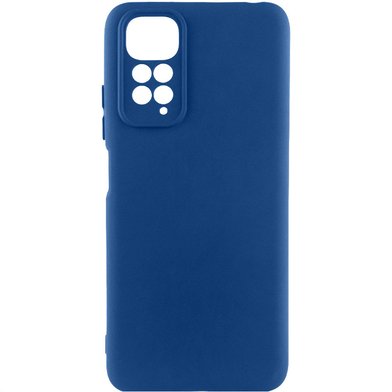 Чехол Silicone Cover Lakshmi Full Camera (AA) для Xiaomi Redmi 10 (Синий / Navy Blue)