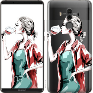

Чохол Дівчина з келихом на Huawei Mate 10 Pro 841778