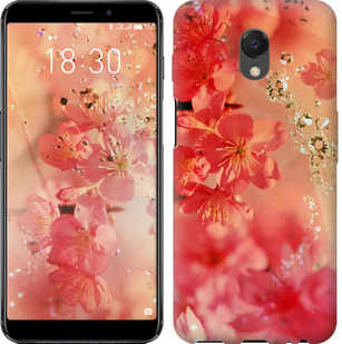

Чехол Розовые цветы для Meizu M6s 650294