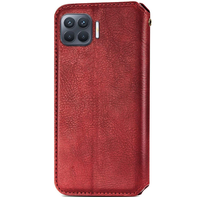 Фото Шкіряний чохол-книжка GETMAN Cubic (PU) на Oppo A73 (Червоний) на vchehle.ua