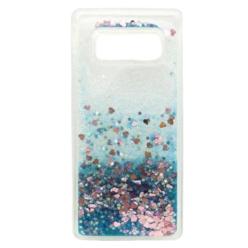 

TPU чехол Liquid hearts для Samsung Galaxy S10+ (Голубой) 682846