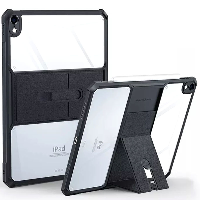 Фото TPU+PC чохол Xundd Stand c посиленими кутами для Apple iPad Air 13" (2024) / Pro 12.9" (2020-2022) (Чорний) на vchehle.ua