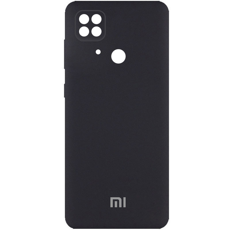 Чохол Silicone Cover Full Camera (AA) Xiaomi Redmi 10C (Чорний / Black)