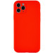 Чехол Silicone Case Full Camera Protective (AA) NO LOGO для Apple iPhone 12 Pro (6.1") (Красный / Red)