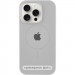 Чохол Silicone Case Full Protective (AA) with Magnetic Safe на Apple iPhone 15 (6.1") (Сірий / Light Grey)