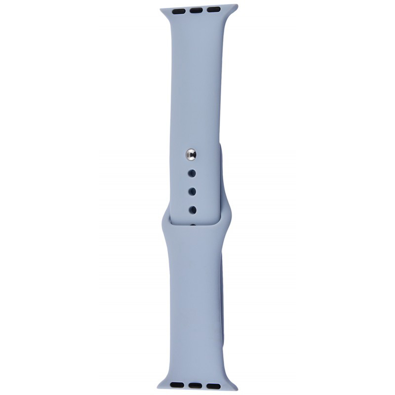 

Силиконовый ремешок для Apple watch 38mm / 40mm (Серый / Синий) 713392