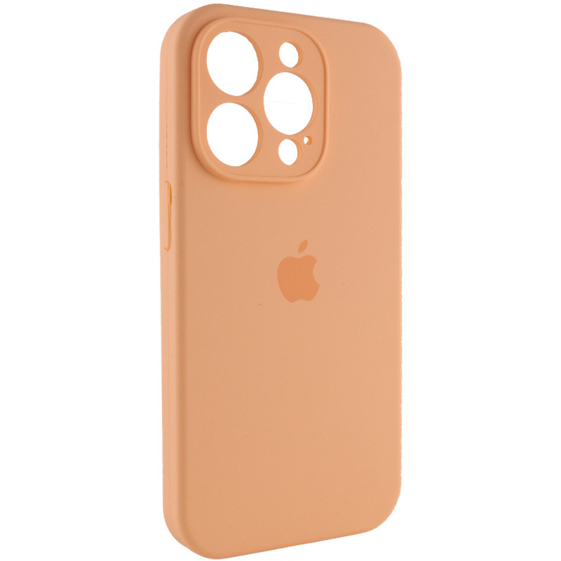 Фото Чехол Silicone Case Full Camera Protective (AA) для Apple iPhone 15 Pro Max (6.7") (Оранжевый / Cantaloupe) на vchehle.ua