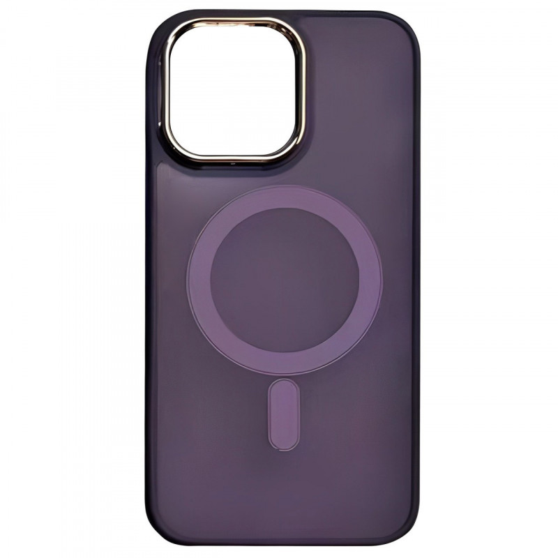 Чехол TPU+PC Lily with Magnetic safe для Apple iPhone 14 Pro Max (6.7") (Deep Purple)