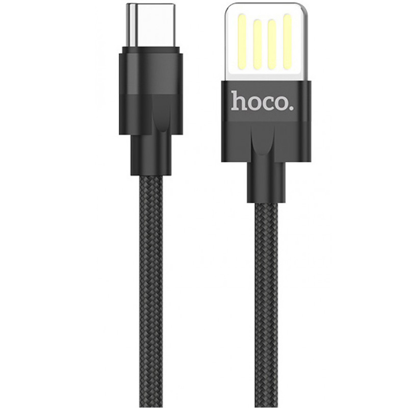 Фото Дата кабель Hoco U55 Outstanding USB to Type-C (1.2m) (Black) на vchehle.ua