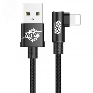 Дата кабель Baseus MVP Elbow L-подібне підключення USB до Lightning 1.5A (2m) (CALMVP-A)
