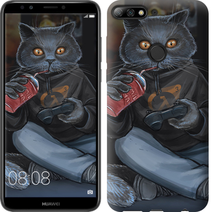 

Чехол gamer cat для Huawei Y7 Prime (2018) 668973
