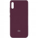 Чехол Silicone Cover My Color Full Protective (A) для Xiaomi Redmi 9A (Бордовый / Maroon)