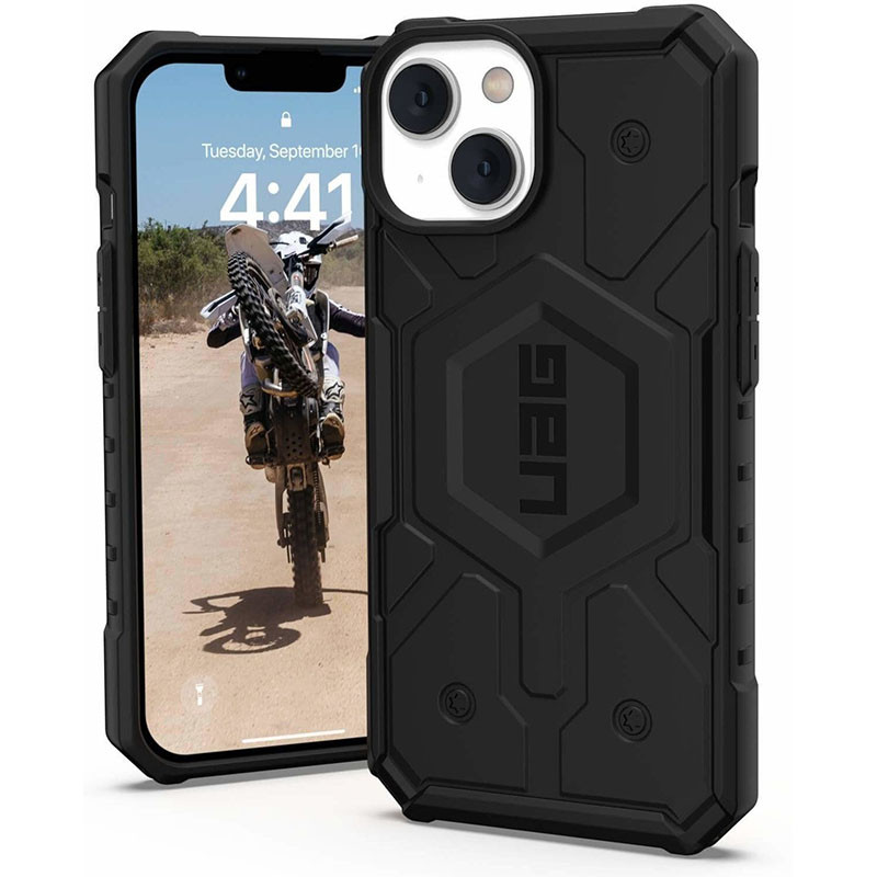 Ударопрочный чехол UAG Pathfinder with MagSafe для Apple iPhone 14 Plus (6.7") (Черный) в магазине vchehle.ua