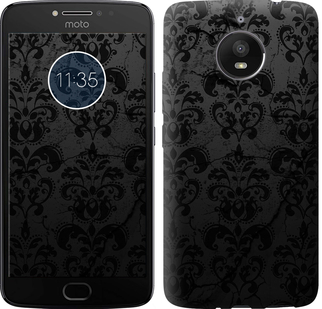 Чехол узор черный для Motorola Moto E4 Plus