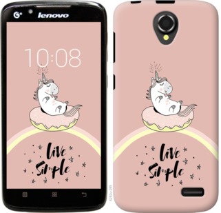 

Чехол Единорожка в пончике для Lenovo A388t 719269