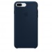#Чехол Silicone case (AAA) для Apple iPhone 7 plus / 8 plus (5.5") (Синий / Dark Blue)