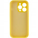 Чохол Silicone Case Full Camera Protective (AA) NO LOGO на Apple iPhone 15 Pro (6.1") (Жовтий / Yellow) в магазині vchehle.ua