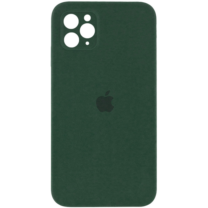 Чохол Silicone Case Square Full Camera Protective (AA) на Apple iPhone 11 Pro (5.8") (Зелений / Cyprus Green)