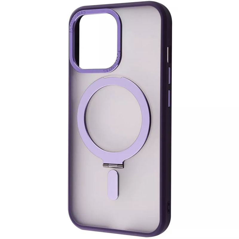 TPU+PC чохол WAVE Attraction case with Magnetic Safe на Apple iPhone 14 (6.1") (Purple)