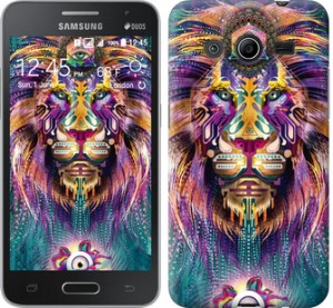 Чехол Люминесцентный лев для Samsung Galaxy Core 2 G355