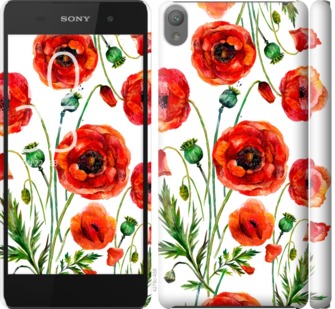 

Чехол Нарисованные маки для Sony Xperia E5 F3311 744027
