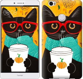 

Чехол Осенний кот для Huawei Honor Note 8 639841