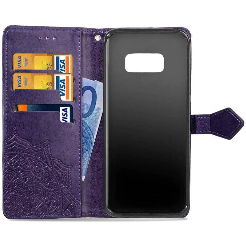 Фото Кожаный чехол (книжка) Art Case с визитницей для Samsung G950 Galaxy S8 (Фиолетовый) на vchehle.ua