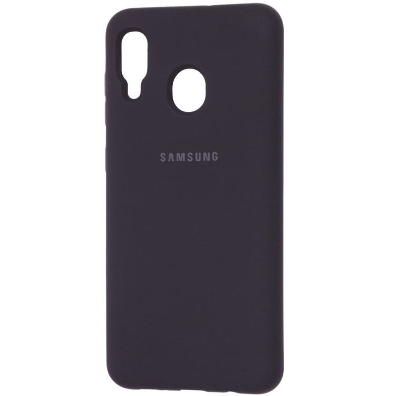 

Чехол Silicone Cover Full Protective (AA) для Samsung Galaxy A20 A205F (Черный / Black) 709020