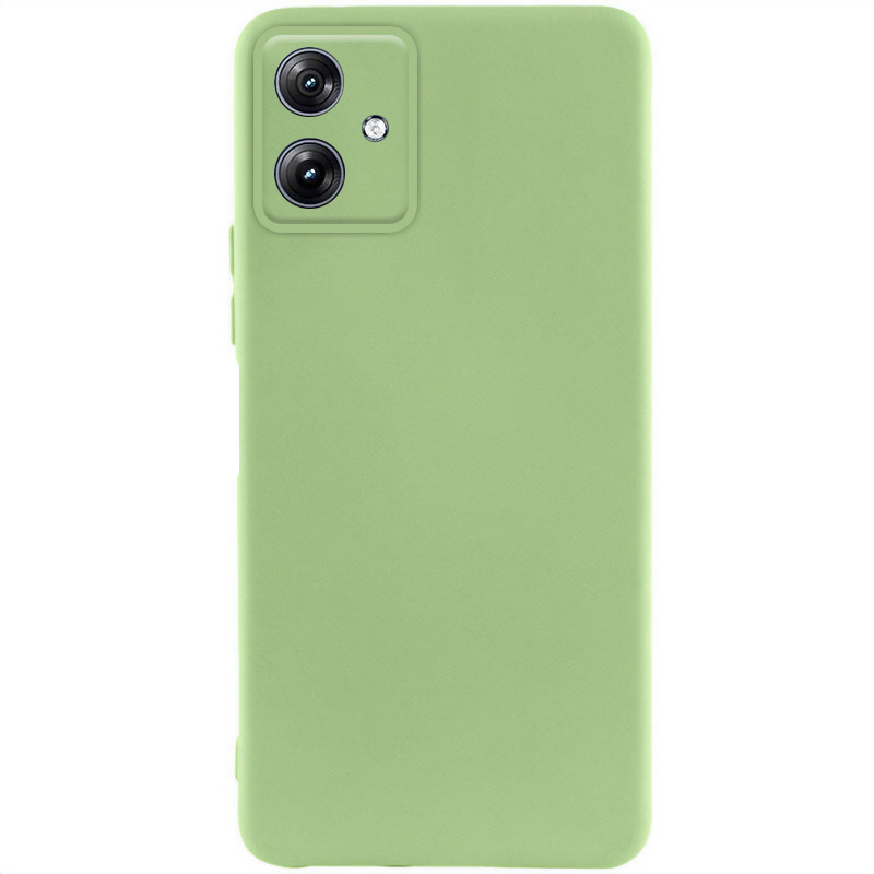 Чохол TPU GETMAN Liquid Silk Full Camera на Motorola Moto G54 (Зелений / Pistachio)
