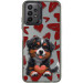 TPU+PC чехол TakiTaki Love magic glow для Samsung Galaxy A13 4G (Lovely dog / Black)
