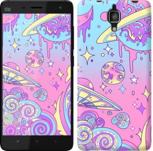 Чехол Розовая галактика для Xiaomi Mi4