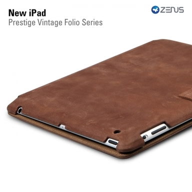 Кожаный чехол Zenus Prestige Vintage Folio Series для Apple IPAD 4