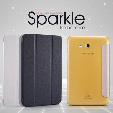 Кожаный чехол (книжка) Nillkin Sparkle Series для Samsung Galaxy Tab 3 Lite T110/T111